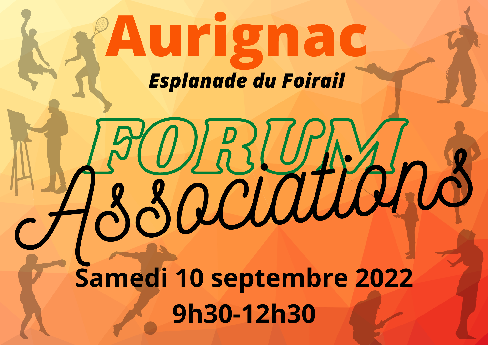 Lire la suite à propos de l’article Forum des associations Aurignac – 10 septembre de 9h30 à 12h30