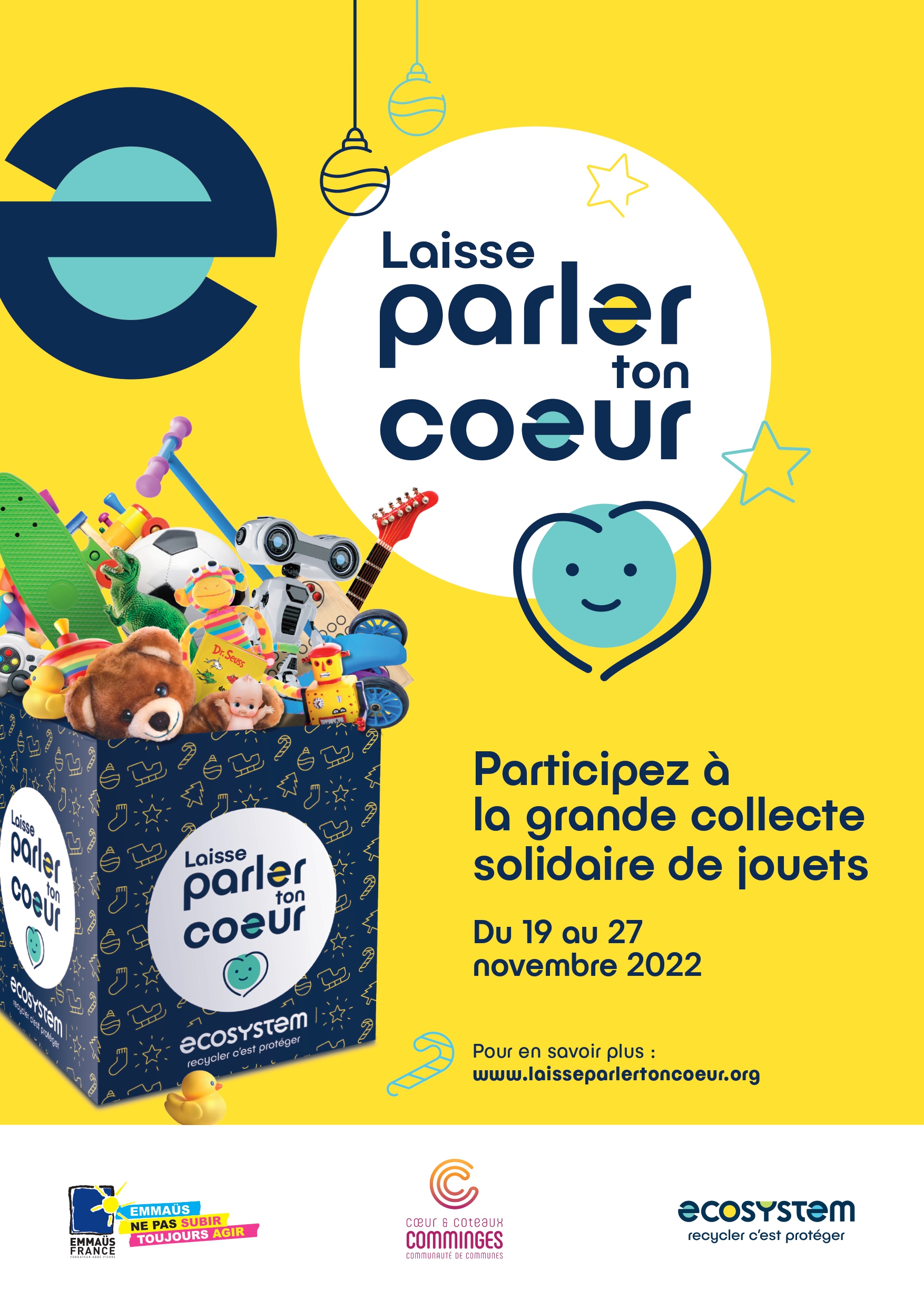 Lire la suite à propos de l’article Collecte Solidaire de Jouets – Noël 2022