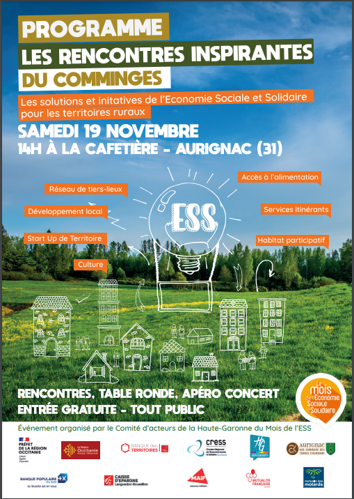 Lire la suite à propos de l’article Journée de l’Economie Sociale et Solidaire – Aurignac – 19 novembre