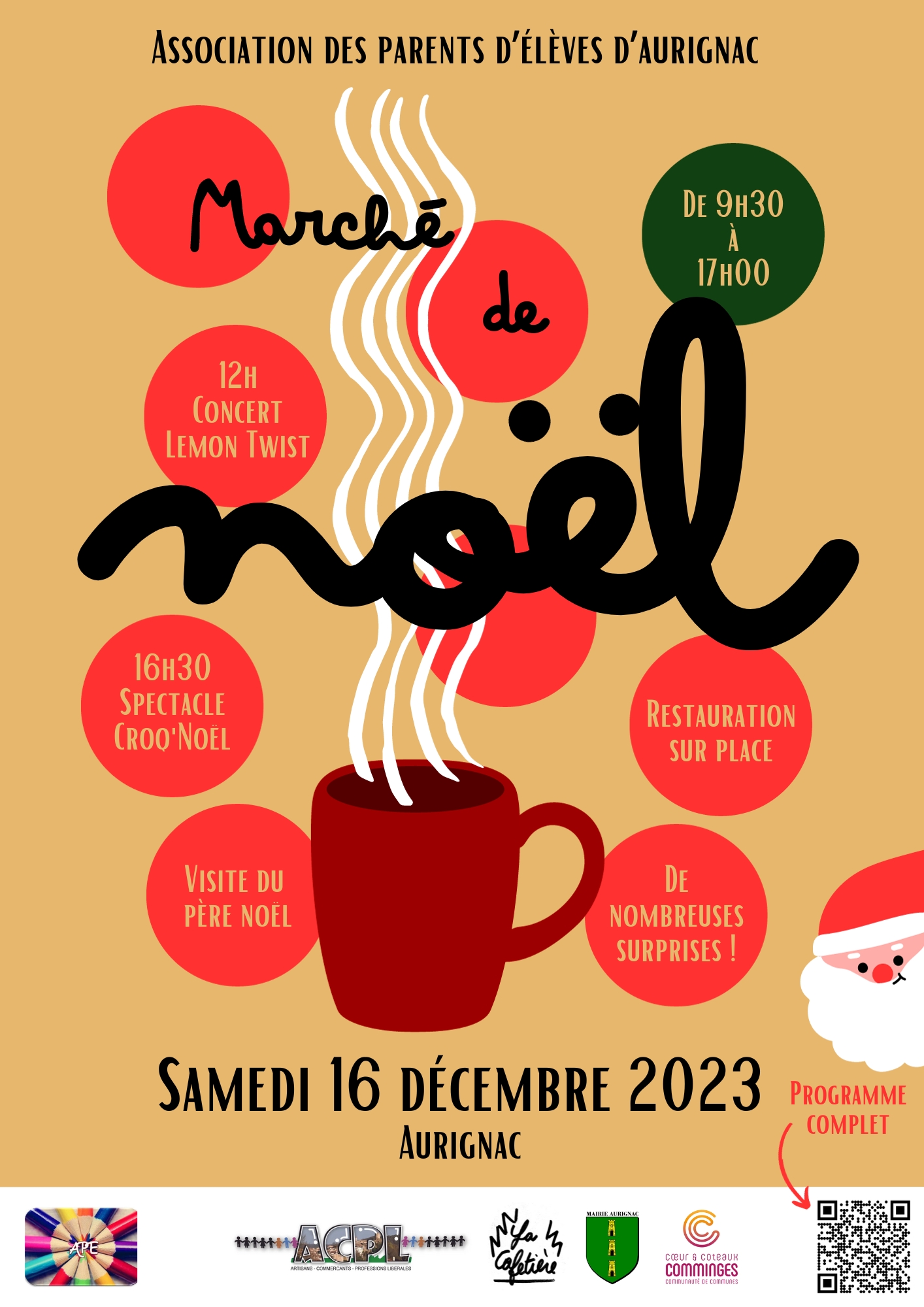 Lire la suite à propos de l’article Marché de Noël – Samedi 16 décembre – 9h30 / 17h