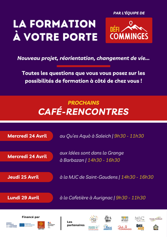 Lire la suite à propos de l’article Les RDV DEFI COMMINGES à la Cafetière