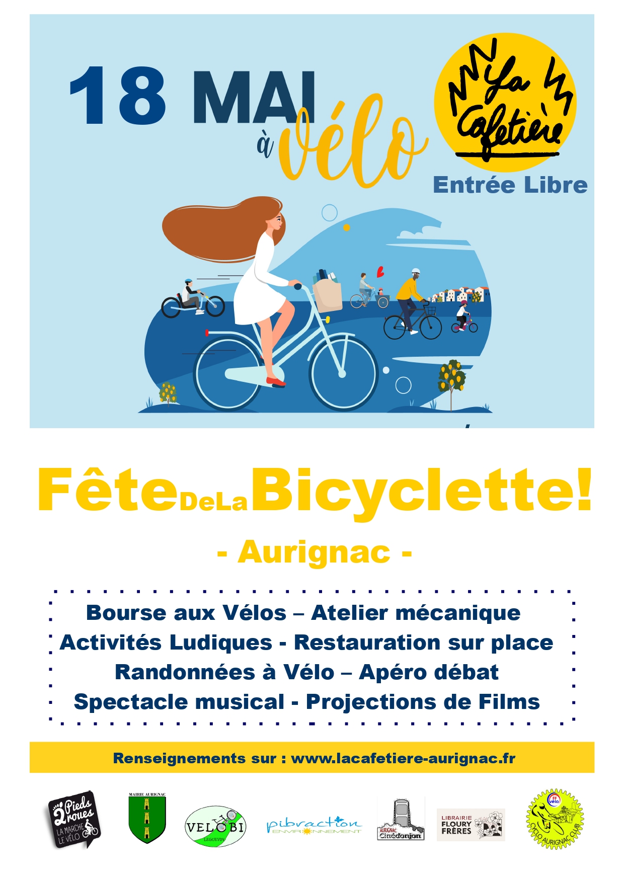 Lire la suite à propos de l’article Fête de la bicyclette – 18 mai de 9h à 21h – La cafetière