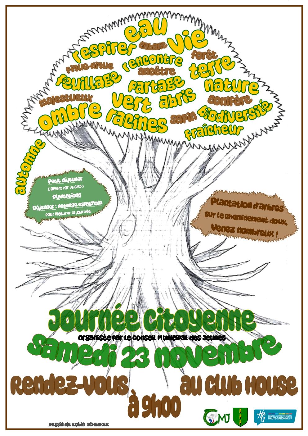 Lire la suite à propos de l’article Journée citoyenne – Plantation d’arbres – samedi 23 novembre 2024