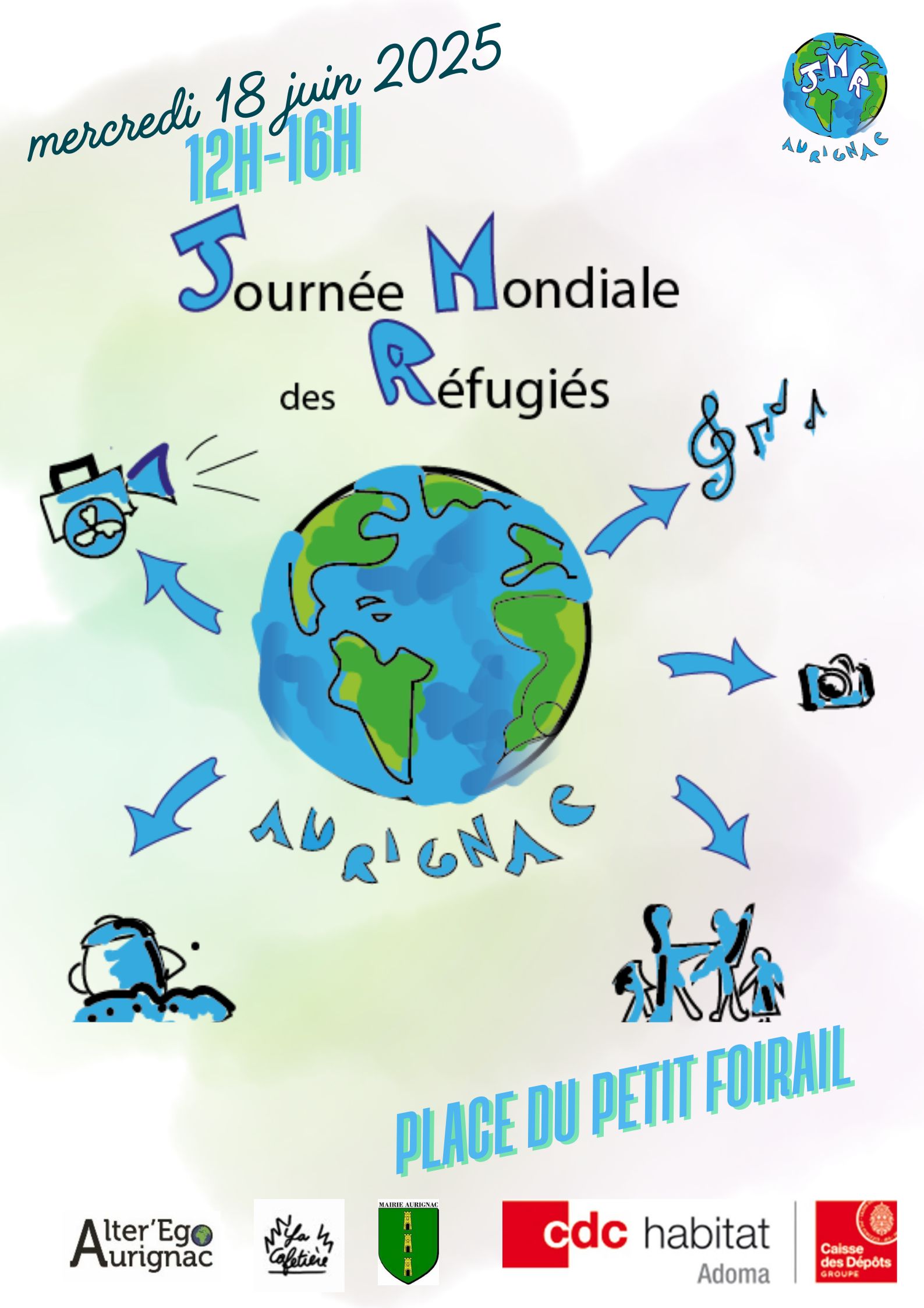 Lire la suite à propos de l’article Journée Mondiale des Réfugiés – Mercredi 18 juin dès 12h30 – Place du petit foirail
