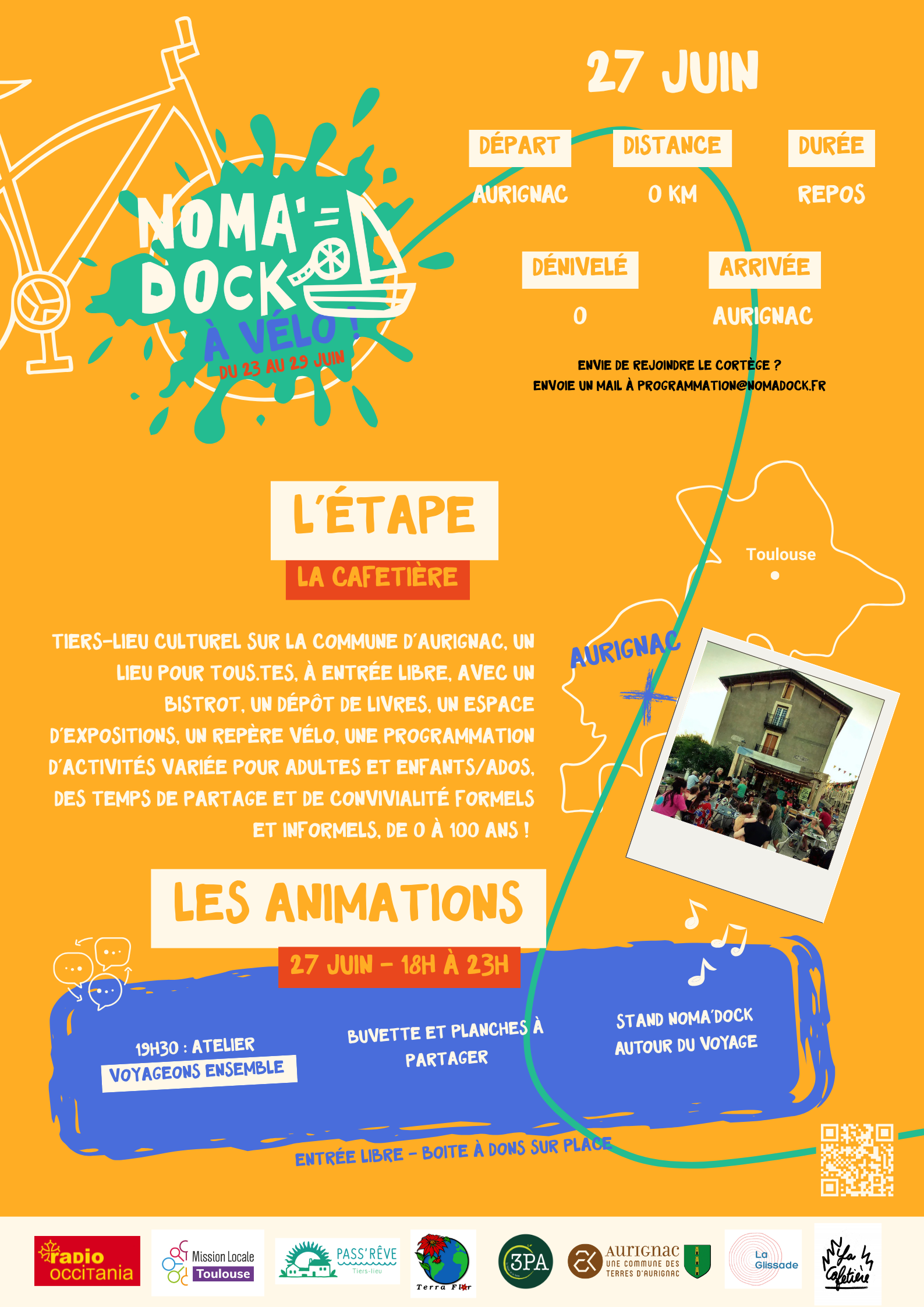 Lire la suite à propos de l’article FESTIVAL NOMA’DOCK – Passage à Aurignac le vendredi 27 juin