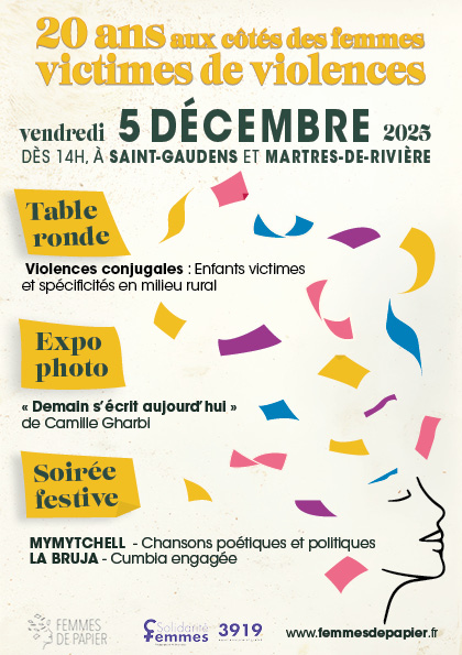 Lire la suite à propos de l’article 20 ans de Femmes de Papier – Vendredi 5 décembre