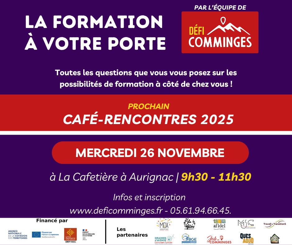 Lire la suite à propos de l’article Café – rencontre : DEFI’COMMINGES